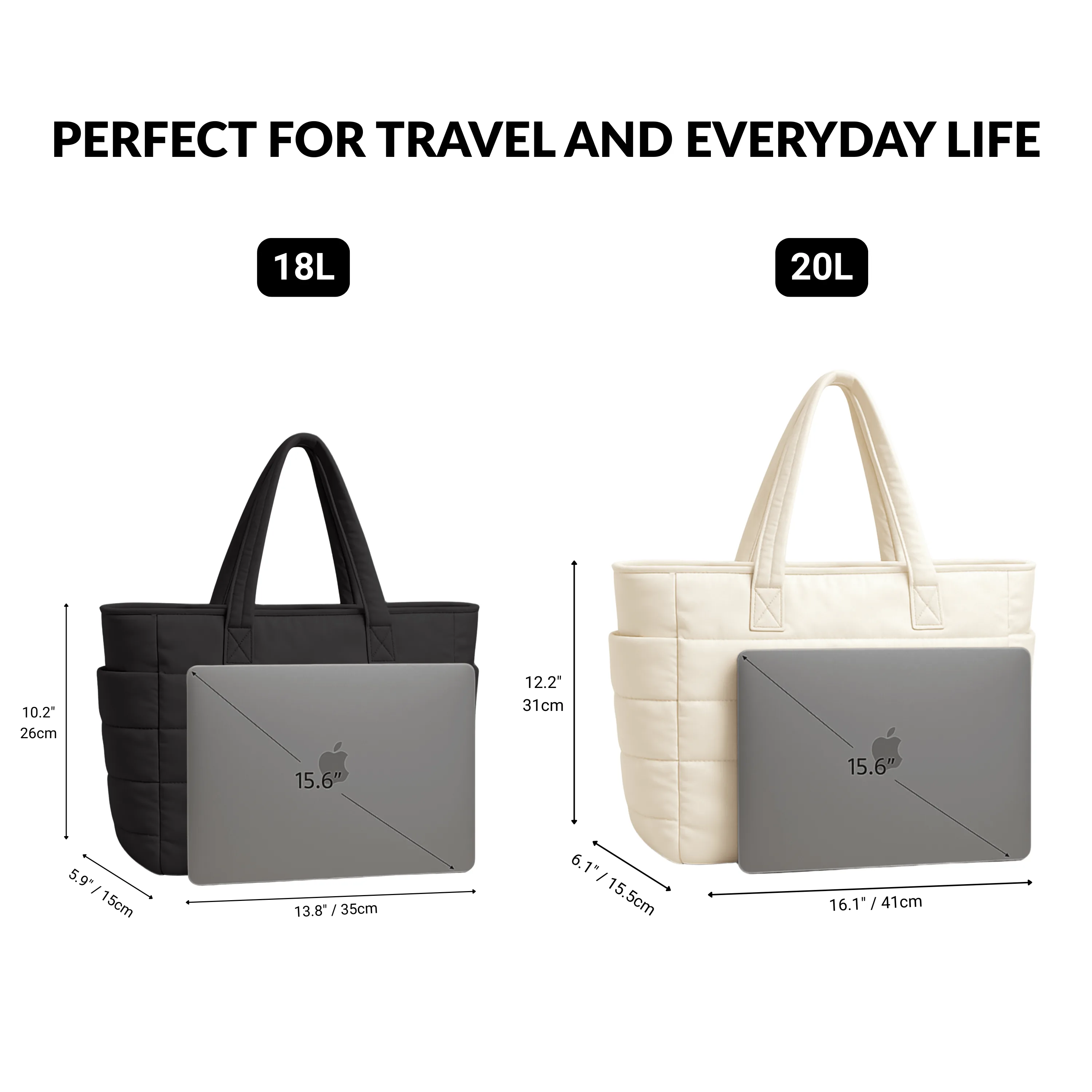 Cloudy - The Roomy Puffy Tote Bag - Image 5