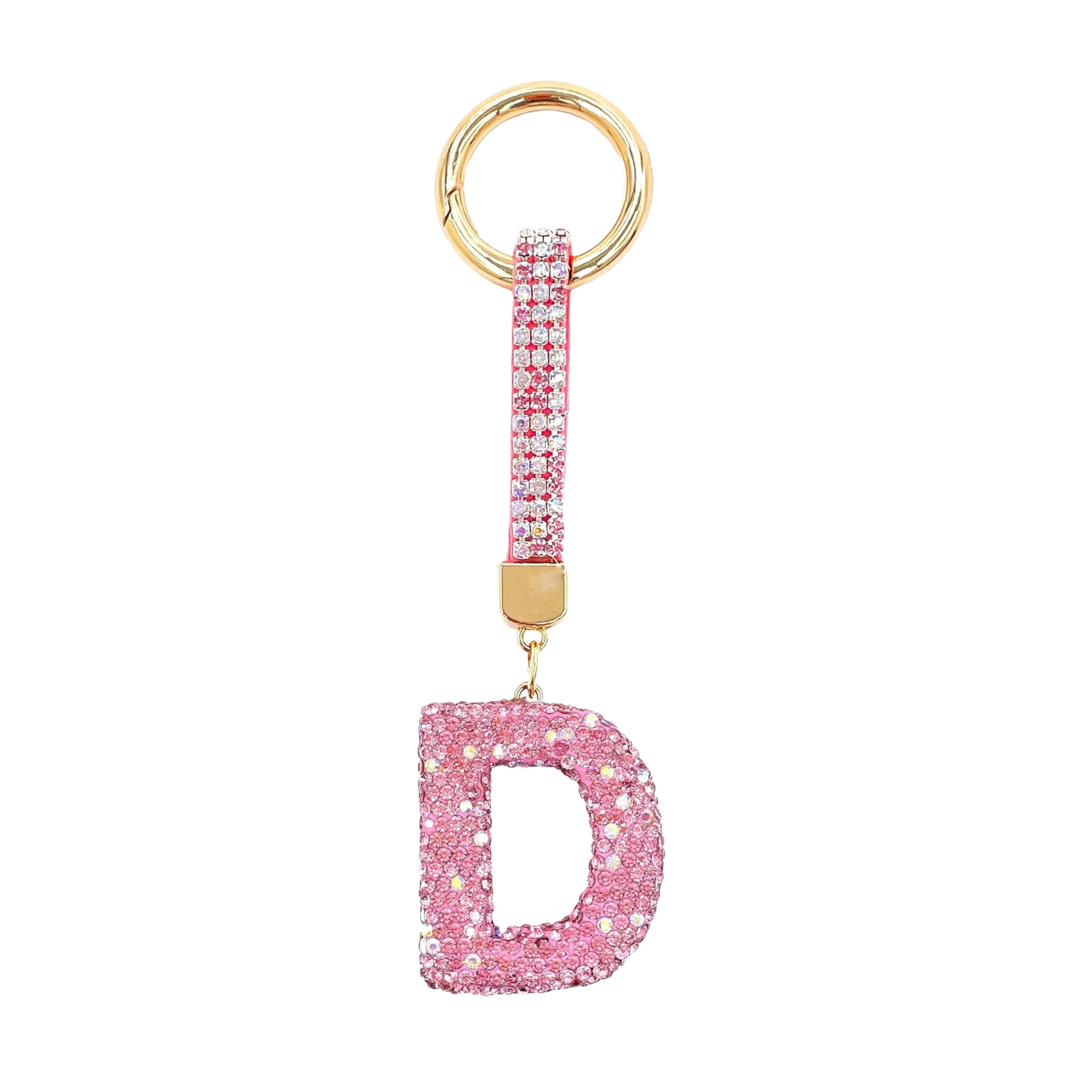 Sparkle Initial – Bag Charm (Pink) - Image 3