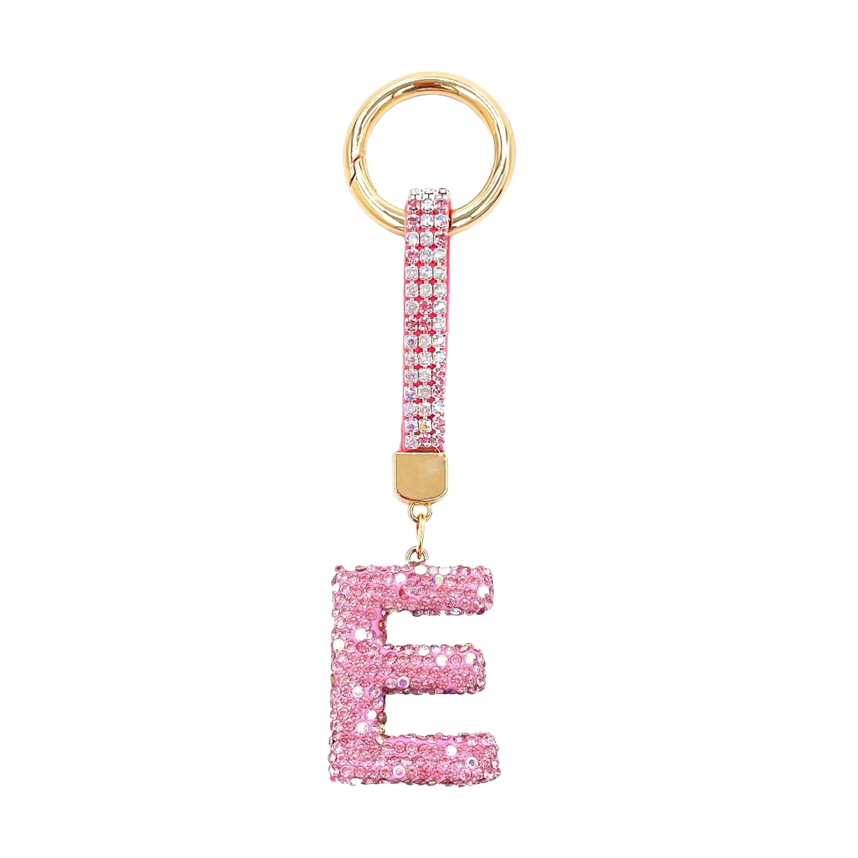 Sparkle Initial – Bag Charm (Pink) - Image 4