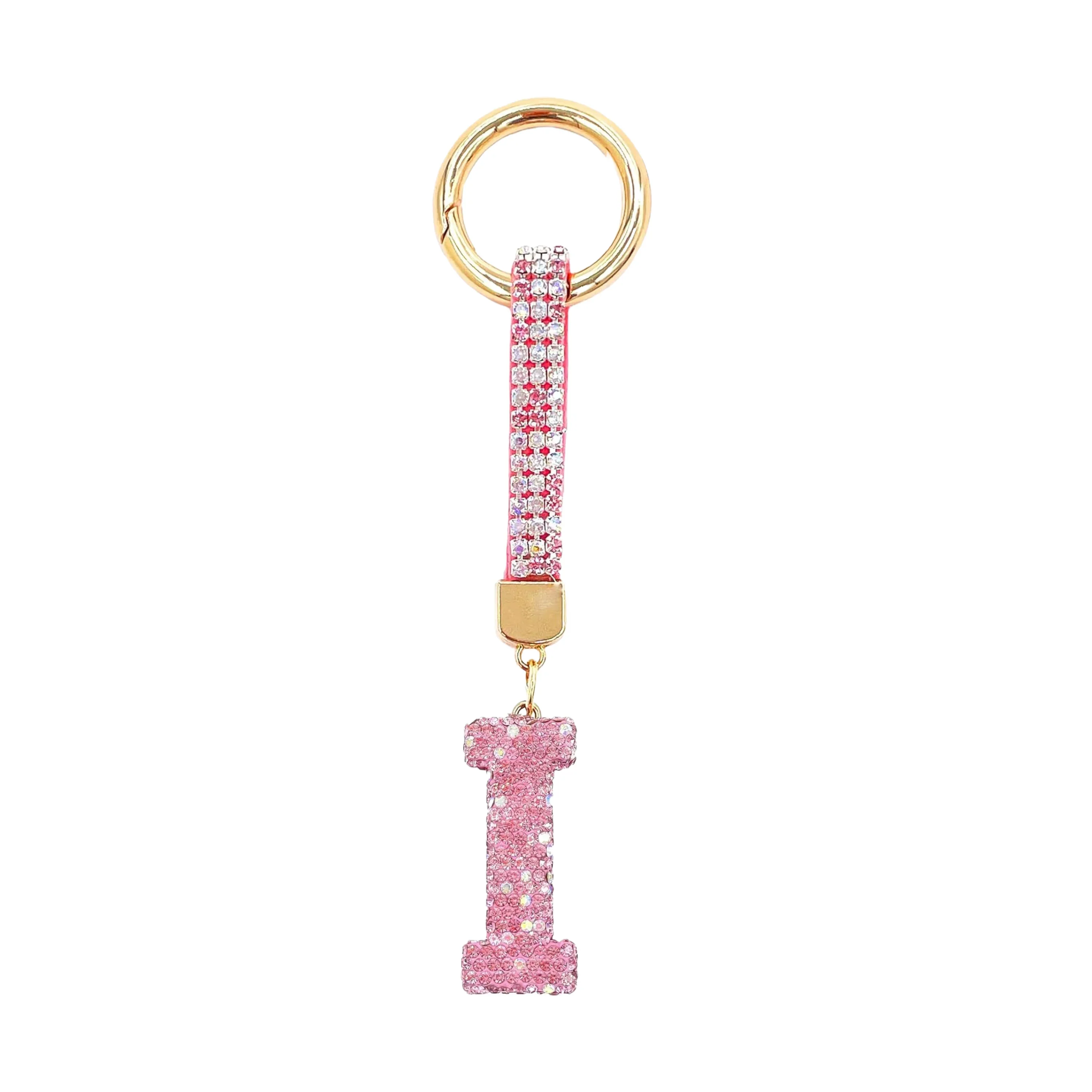 Sparkle Initial – Bag Charm (Pink) - Image 6