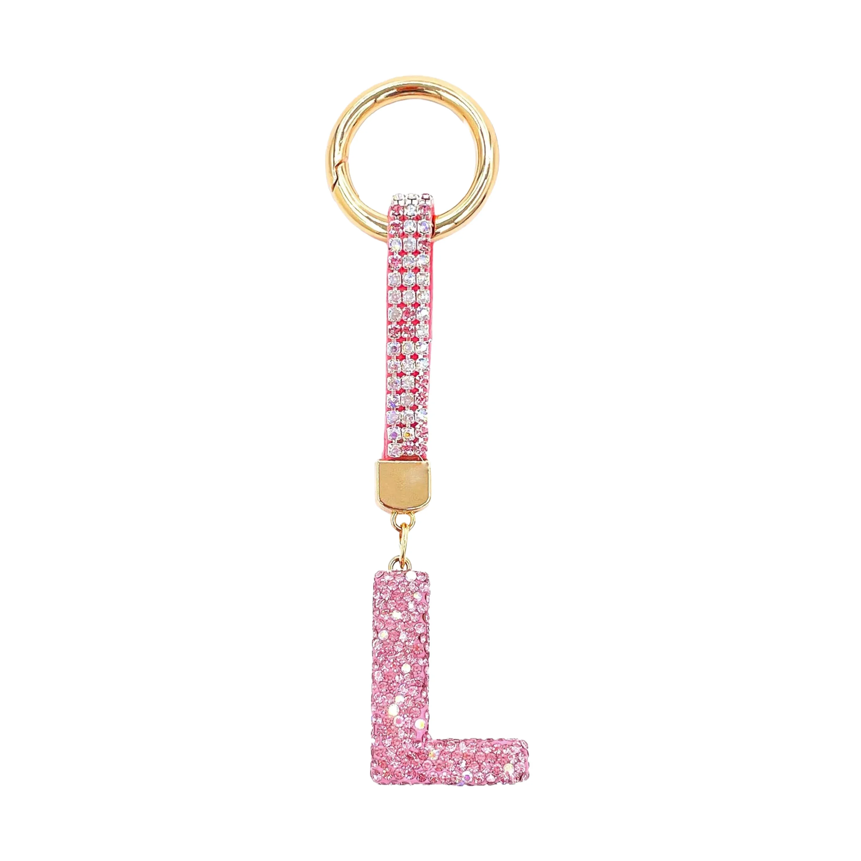 Sparkle Initial – Bag Charm (Pink) - Image 7