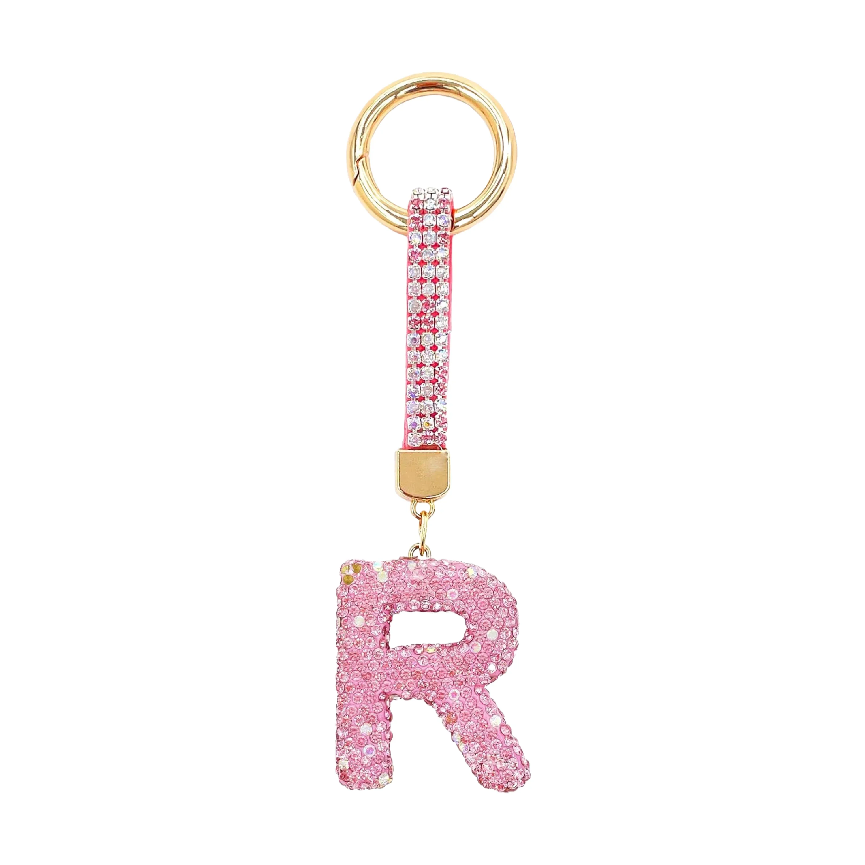 Sparkle Initial – Bag Charm (Pink) - Image 9