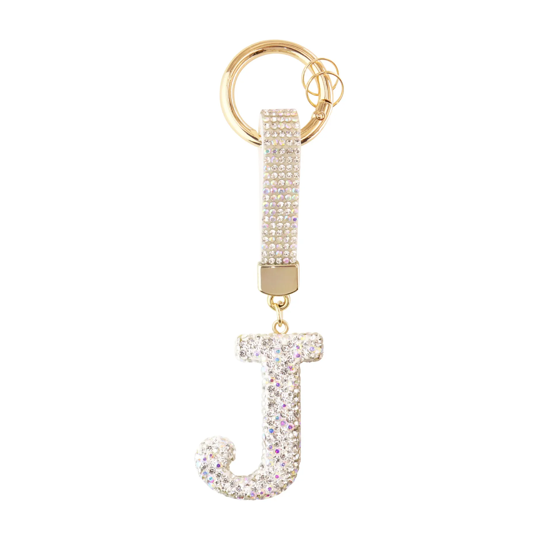 Sparkle Initial – Bag Charm (Silver) - Image 10