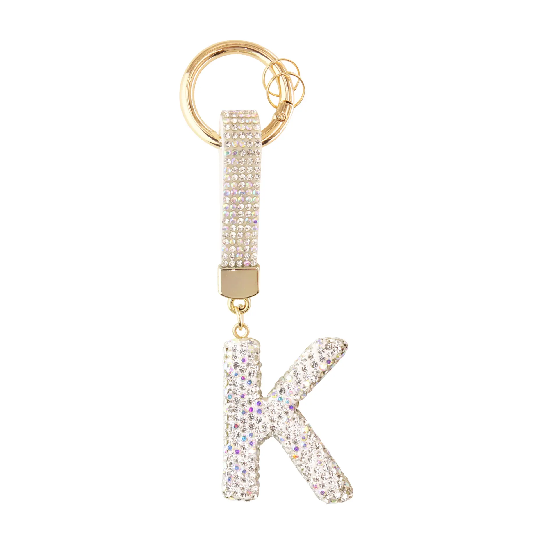Sparkle Initial – Bag Charm (Silver) - Image 11