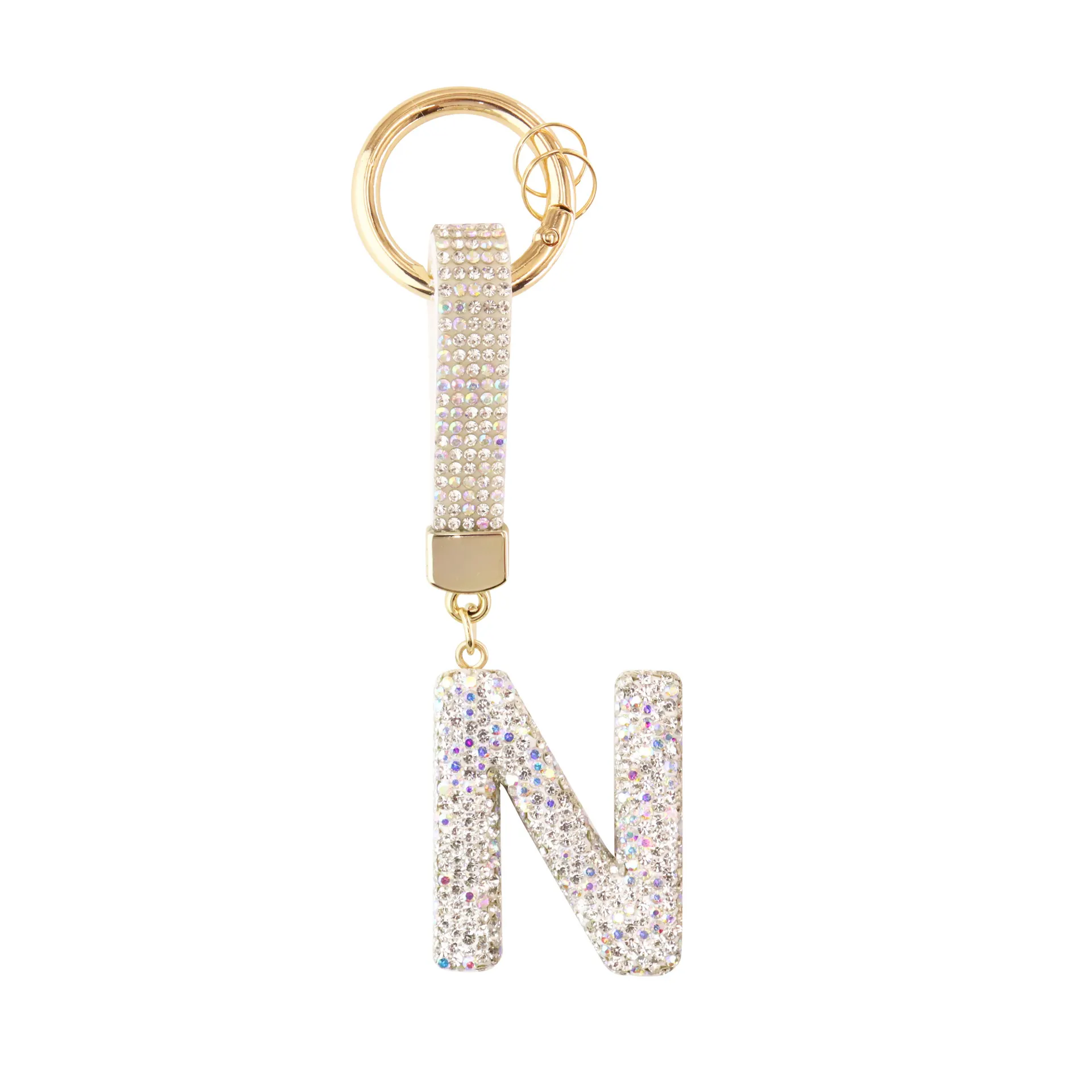 Sparkle Initial – Bag Charm (Silver) - Image 14