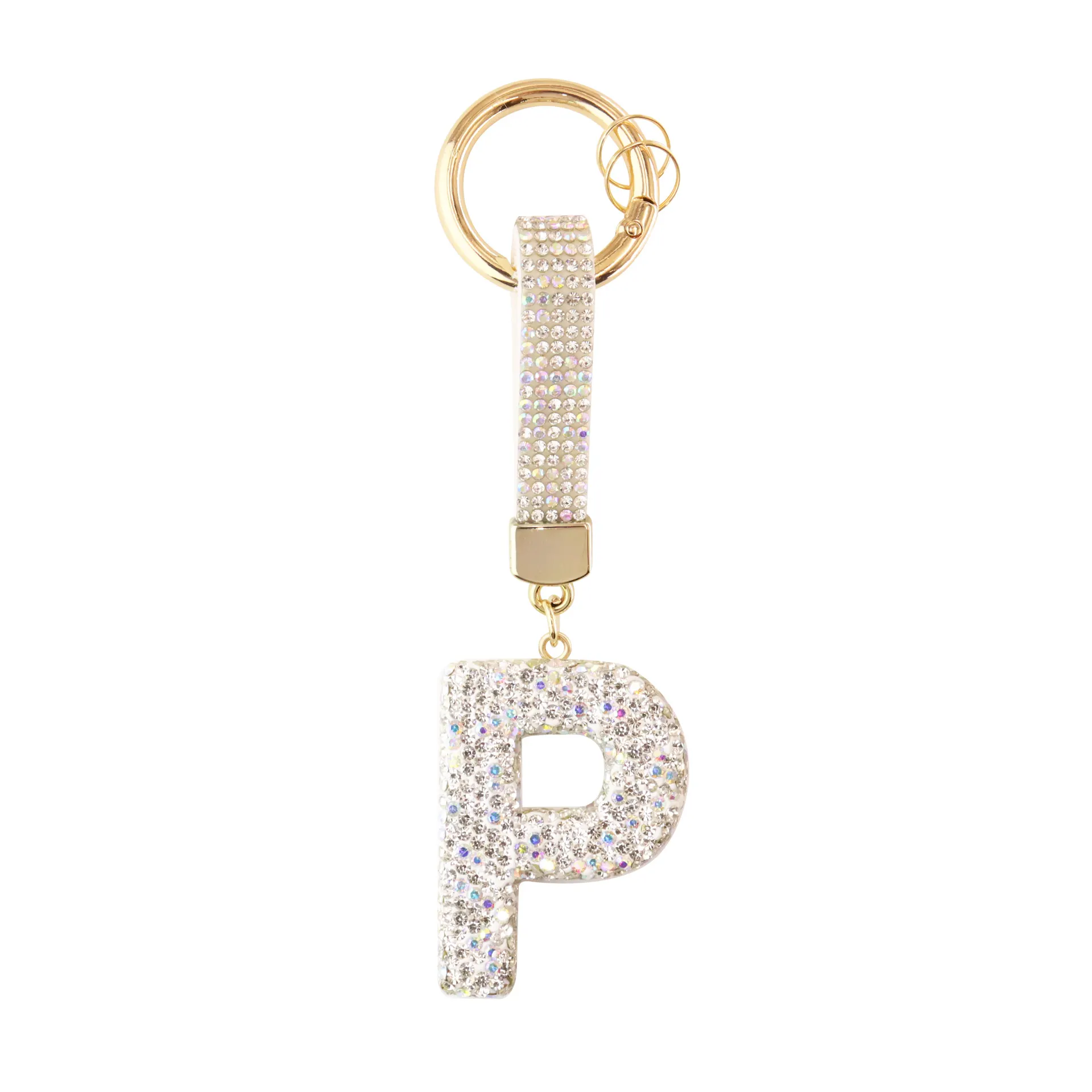 Sparkle Initial – Bag Charm (Silver) - Image 16