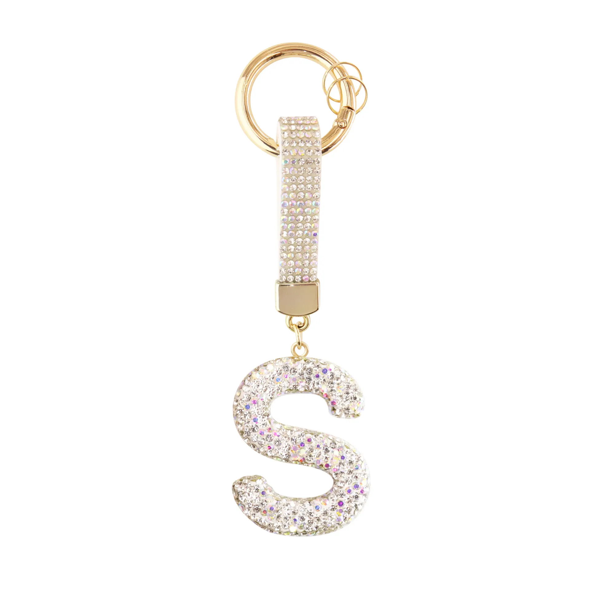 Sparkle Initial – Bag Charm (Silver) - Image 19