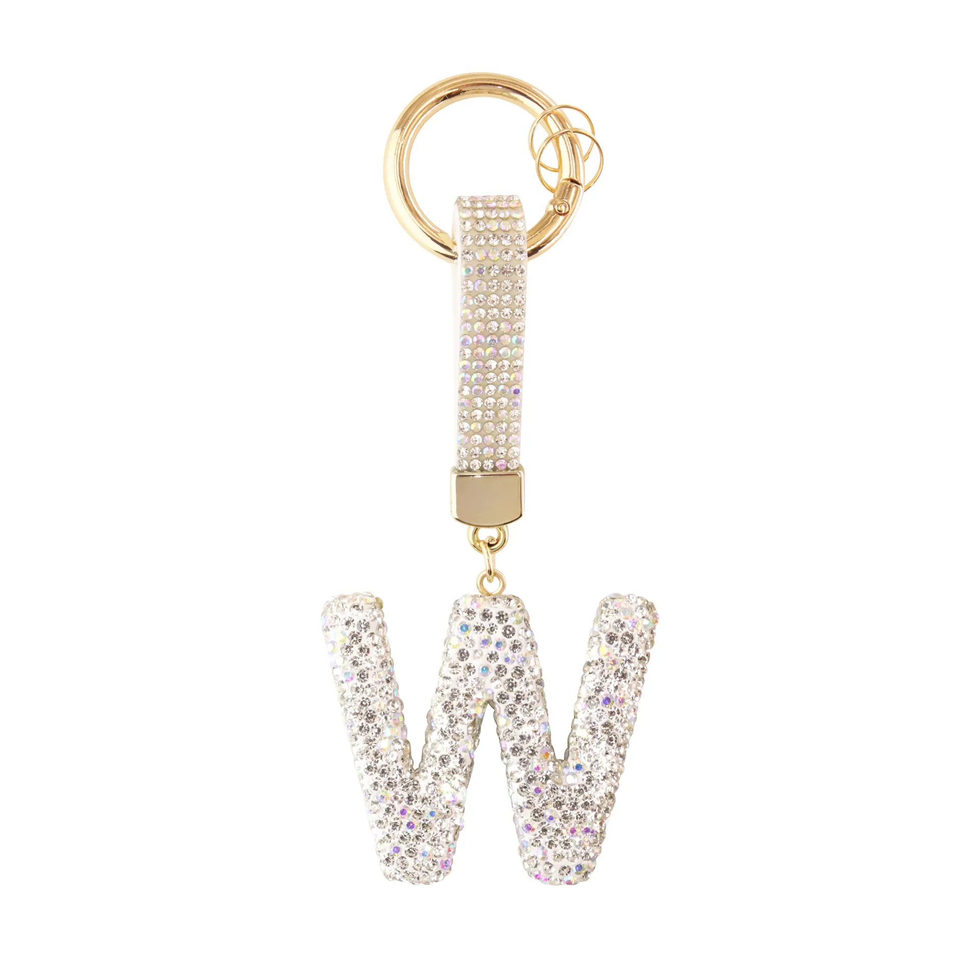 Sparkle Initial – Bag Charm (Silver) - Image 23