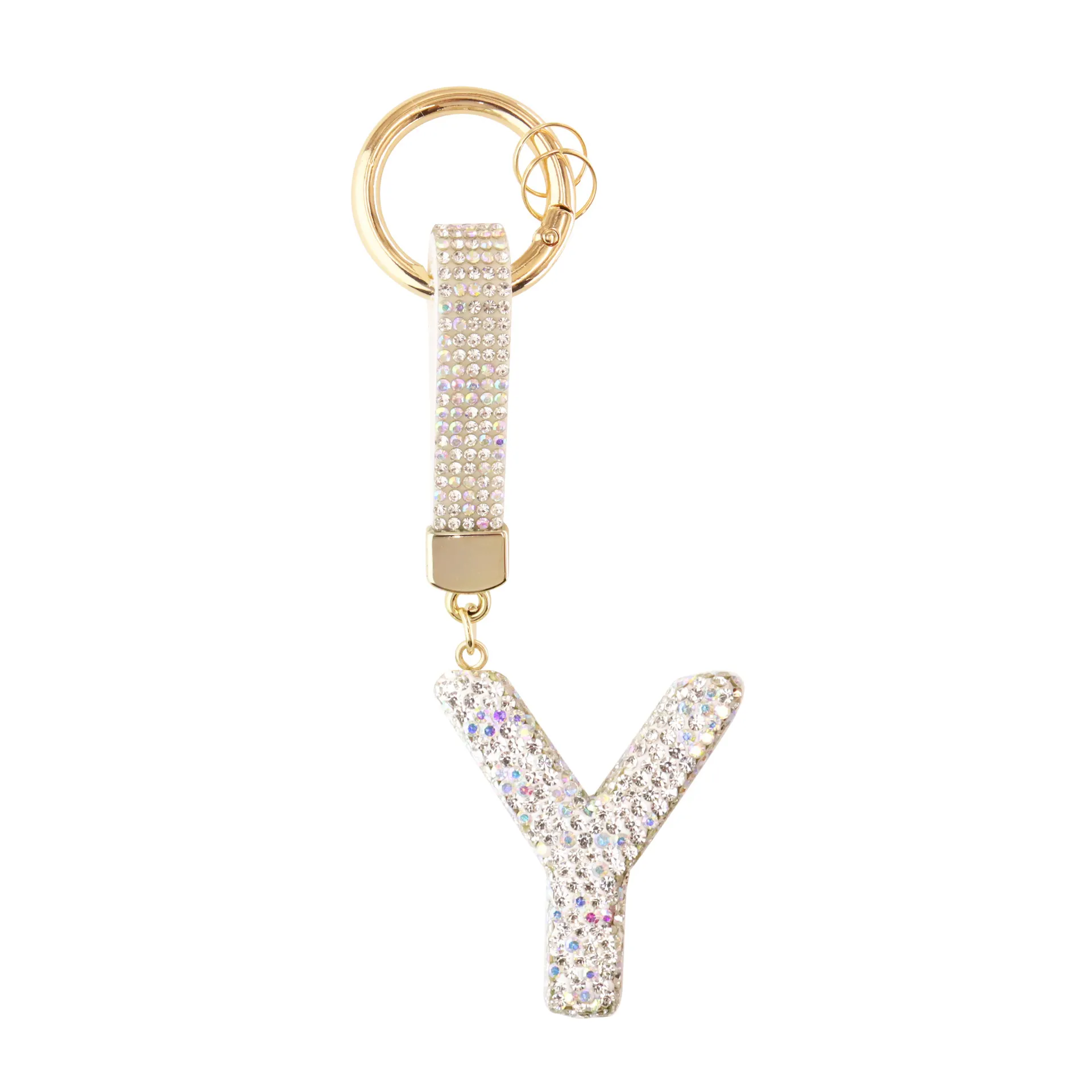 Sparkle Initial – Bag Charm (Silver) - Image 25