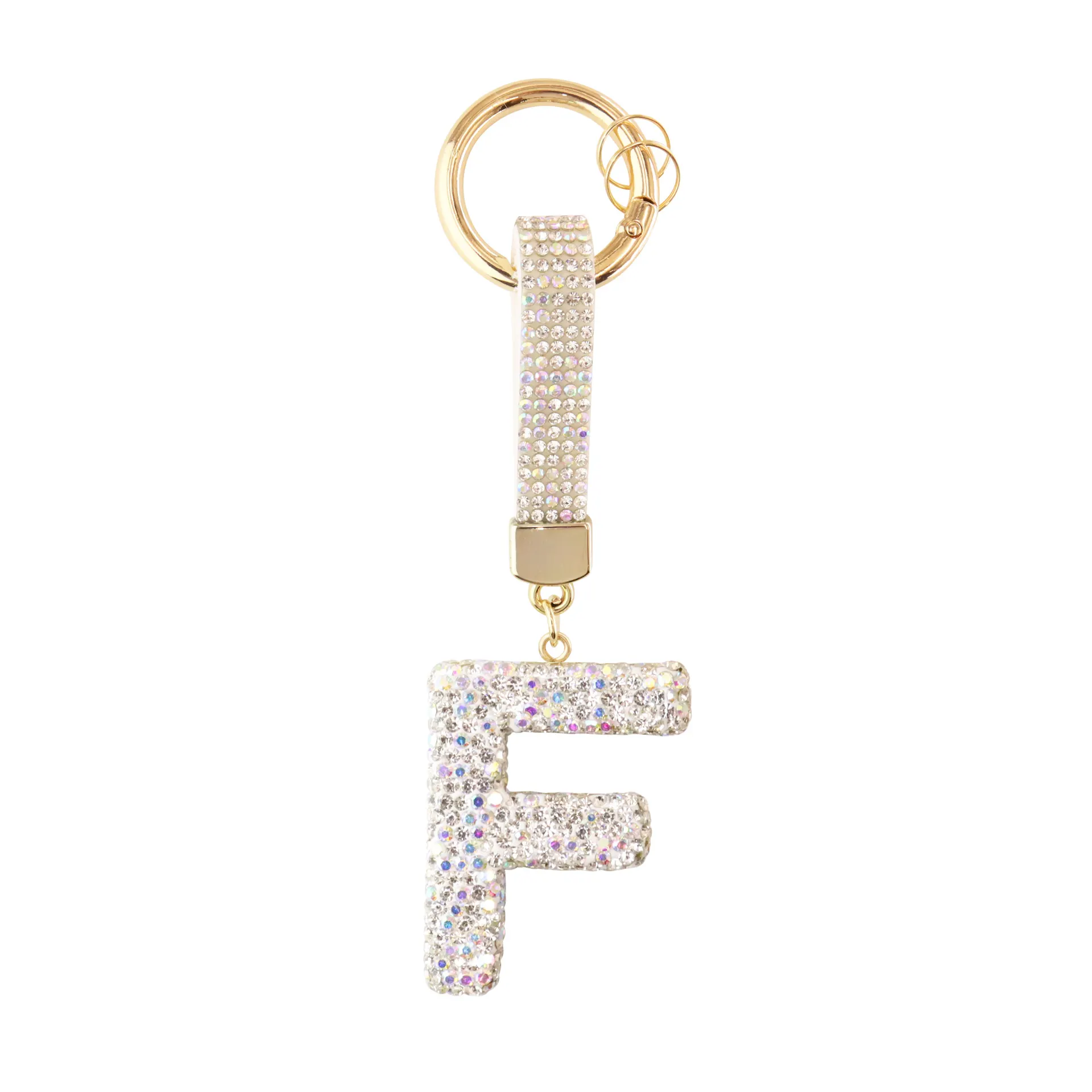 Sparkle Initial – Bag Charm (Silver) - Image 6