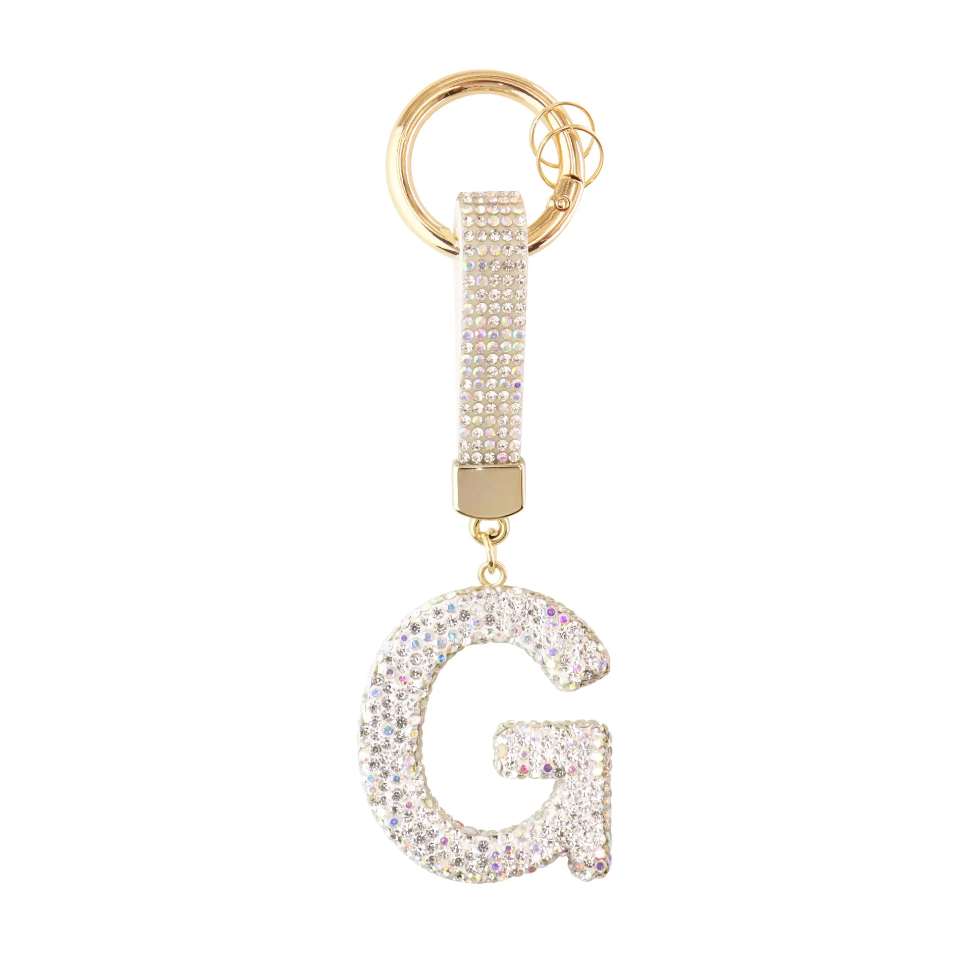 Sparkle Initial – Bag Charm (Silver) - Image 7
