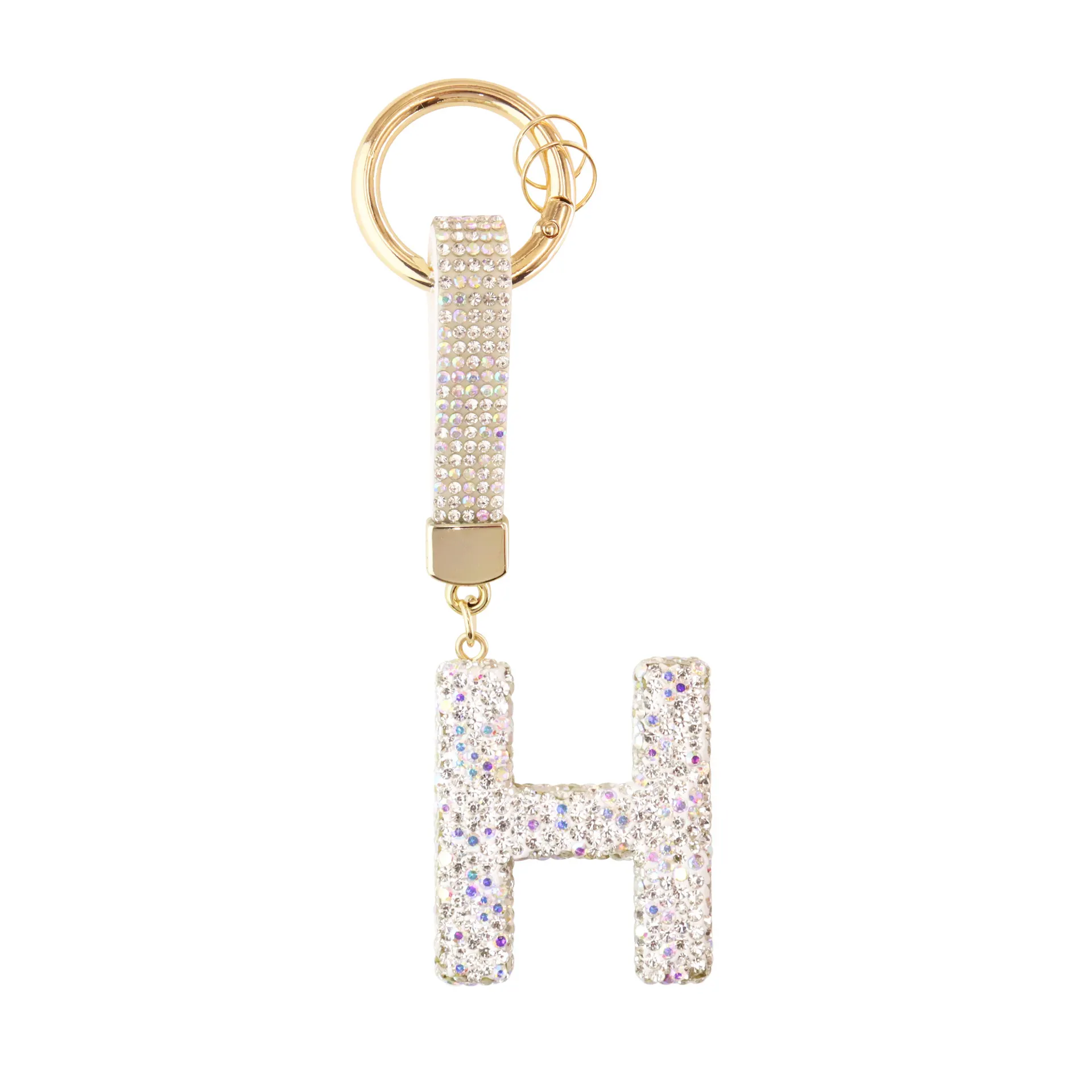 Sparkle Initial – Bag Charm (Silver) - Image 8